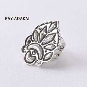 RAY ADAKAI / Emboss Ring Mideum / Navajo���C�A�_�J�C / �G���{�X�����O �~�f�B�A�� / �i�o�z��Size M�i19���jz5x
