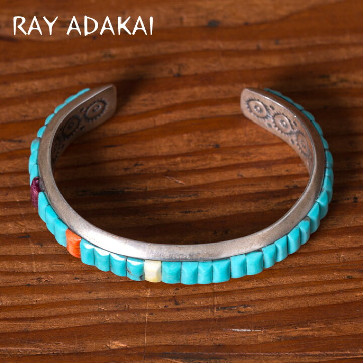 楽天市場】ナバホ族【RAY ADAKAI】レイアダカイInlay Bracelet 