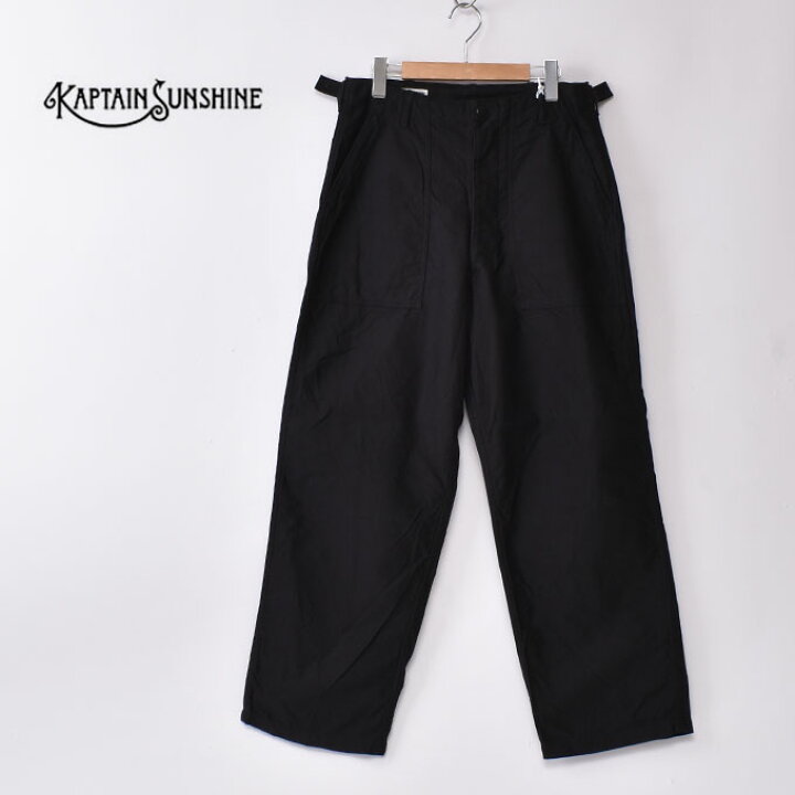 楽天市場】KAPTAIN SUNSHINE / Baker Pants (KSBSPT01) / BLACK 