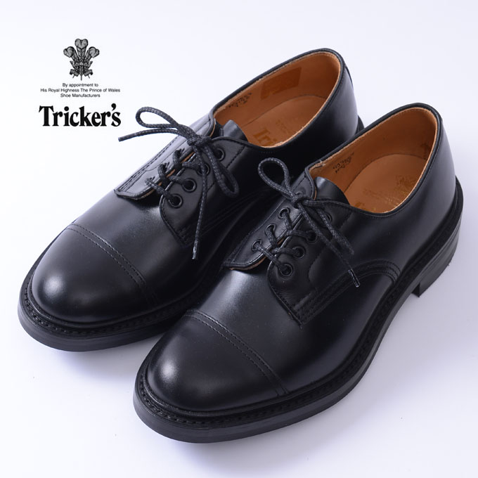 【Tricker's】トリッカーズM7195 Cap Toe Country Shoesキャップトゥカントリーシューズブラック | Cott