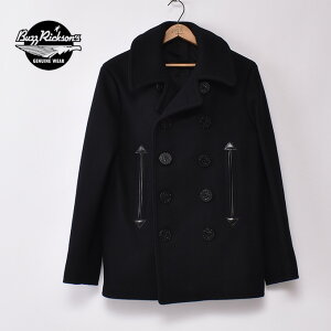 BUZZRICKSON'S / Lot No.BR12394 / WILLIAM GIBSON COLLECTION Type BLACK PEA COAT / BLACKoYN\Y / ECAMu\RNV ^Cv ubN s[R[g / ubN