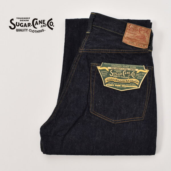 SUGAR CANE / Lot No. SC42025 / 13oz. DENIM WAIST OVERALLS 2025 MODEL (WIDE LEG) / 421A) ONE WASH シュガーケーン ジーンズ / ワンウォッシュ