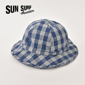 SUN SURF / Lot No. SS02842 UNION SUPPLY PALAKA CHECK HAT / 421A) ONE WASH�T���T�[�t / ���j�I���T�v���C �p���J�`�F�b�N �n�b�g / �����E�H�b�V��[�l�R�|�X�Ή�]