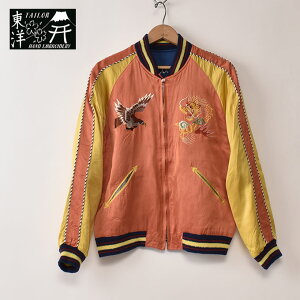���m�G���^�[�v���C�Y / �e�C���[���m / �X�[�x�j�A�W���P�b�g / Lot No. TT15911-159 / �I�����WTAILOR TOYO / Late 1940s Style Acetate Souvenir Jacket KOSHO & CO. Special Edition �gEAGLE & DRAGON�h × �gJAPAN MAP�h / 159) ORANG