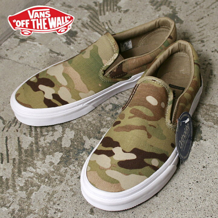 楽天市場】【VANS】バンズ スニーカーClassic Slip-On CA（Mlticamo 