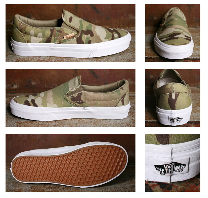 楽天市場】【VANS】バンズ スニーカーClassic Slip-On CA（Mlticamo 