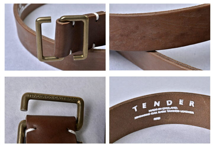楽天市場】【TENDER】テンダーHAND CUT S BUCKLE BELTベルトOAK BARK 