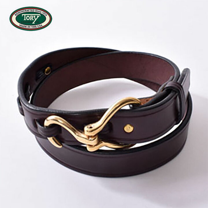 楽天市場】Tory Leather / 1.25” Bridle Leather Hook Buckle Belt 