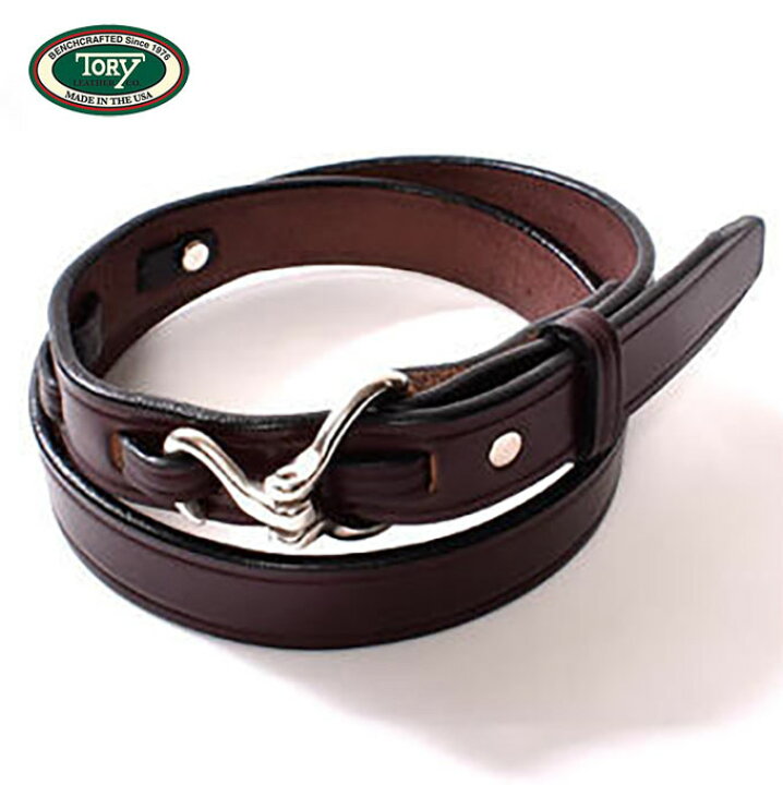 楽天市場】Tory Leather / 1” Bridle Leather Mini Hook Buckle Belt 