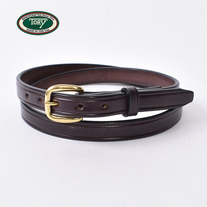 楽天市場】Tory Leather / 3/4” Bridle Leather Creased Belt Plain 