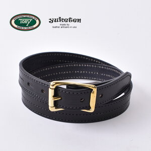 YUKETEN×Tory Leather / 1�hTriple Stitched Belt���P�e��×�g���[���U�[ �g�[�����U�[ / 1�C���` �g���v���X�e�b�`�x���g �S3�F