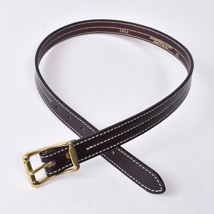 楽天市場】YUKETEN×Tory Leather / 1”Triple Stitched Beltユケテン 