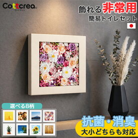 簡易トイレ アートトワレ 5回分 防災トイレ 災害用トイレ 非常用トイレ 抗菌 凝固剤 消臭 携帯トイレ 避難 日本製 アクセントデザインシリーズ 国産 大便 小便 トイレセット 嘔吐 地震 台風 洪水 断水 備蓄 防災グッズ 1人 家族 ATW-5
