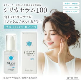 シリカセラム100 原料メーカーが作った化粧品原液美容液 浸透 潤い ハリ水溶性ケイ素配合 ミネラルシリカ シリカ クエン酸 スキンケア革命 無香料 無着色 無アルコール ＜紫外線吸収剤 界面活性剤 合成ポリマー：未使用＞