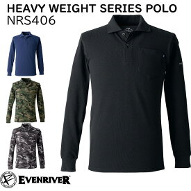 2025 新型 冷感 イーブンリバー EVENRIVER ヘビーウエイト 長袖 ポロシャツ NRS406 綿混 ニット コットンタッチ 抗菌防臭 吸水性 ドライ DRY 送料無料