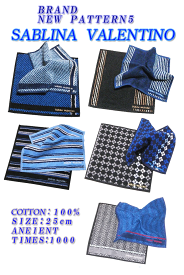 ★ブランド「SABLINA VALENTINO」ハンドタオルハンカチ【3枚】ギフト・父の日・結婚式・入学・入社・景品・お返し・退職