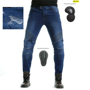 【クーポンで10%OFF】 バイクパンツ 撥水加工 デニムパンツ バイク レーシング オートバイパンツ バイクウェア ライダーパンツ メンズ 男性 通気 耐磨 バイク用品 防風 防寒 四季 父の日