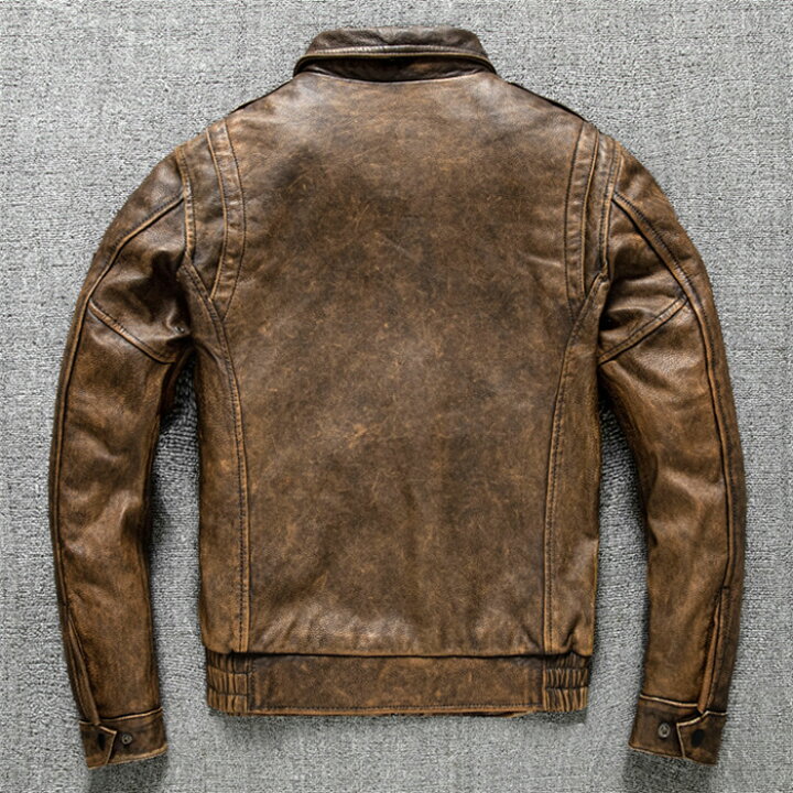 楽天市場】バイクジャケット 革ジャン 皮ジャン 牛革 本革 アウター 