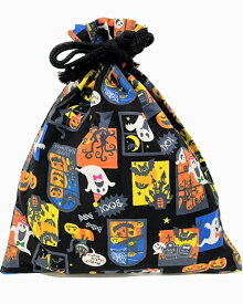 【送料無料】★ 手作り 和柄 巾着 ( ハロウィーン ) ★ #プレゼント #御朱印帳 #花火 #着物 #和装 #信玄袋 #合切袋 #祭用品 #化粧ポーチ #小物入れ #マルチ袋 #お着替袋 #文房具 #シューズ入れ #バックの中の整理用 #旅行 #メンズ #レディース