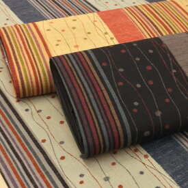 【10cm単位】和柄生地 布 おしゃれ 変わり縞・水玉文様 抜染め サザンクロス コットンこばやし モダン 綿 日本製 布地 110cm幅 商用利用可能 メール便2mまで