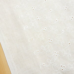 レース 生地 刺繍 布 オールオーバーレース 花柄 白【10cm単位】切り売り 綿100% 布地 100cm幅 商用利用可能 メール便1.5mまで