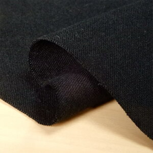 【10cm単位】キャンバス 生地 布 無地(黒)綿 コットンこばやし トートバッグ 布地 110cm幅 商用利用可能 メール便1mまで