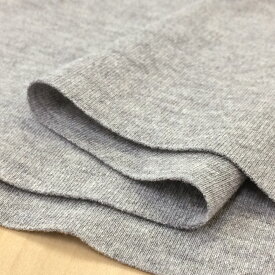 【10cm単位】ニット 生地 布 無地（グレー）綿ジャージ・スムース 布地 44cm(W)幅 商用利用可能 メール便1.5mまで