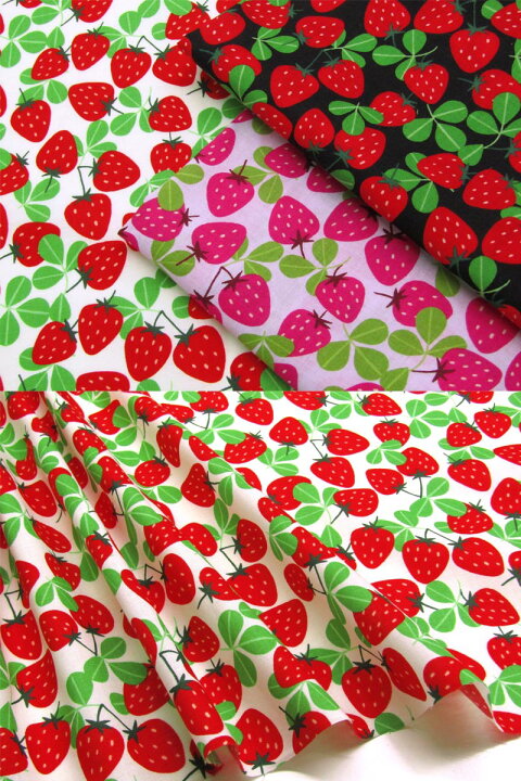 楽天市場】スケアー Strawberry Party いちごと葉っぱ（単位50cm 