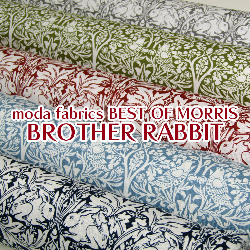 楽天市場】moda fabrics BEST OF MORRIS BROTHER RABBIT シーチング