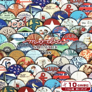 moda FABRICS�@SALT WATER�@Pins�i�P��10cm�j�s���o�b�`/�ʃo�b�`/�C/�}����/��/�t�B�b�V��/�D/�q�C/Nautical/Cathe Holden/�f�W�^���V�[�`���O�v�����g/�R�b�g��/��/���n/�z�n/�v�����g