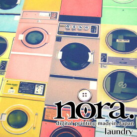 nora. digital printing madein Japan シーチング　デジタルプリント　laundry（単位50cm）ランドリー/洗濯/WASH/オシャレ/カラフル/ノラ/モエランスタジオ/コットン/綿/生地/プリント