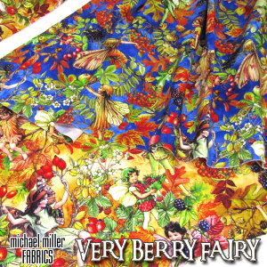 USA Cotton }CP~[t@ubN VERY BERRY FAIRY(P50cm)michael miller FABRICS/AJt@ubN/n/Rbg//vg/tFA[/d/H/؂̎/ʎ