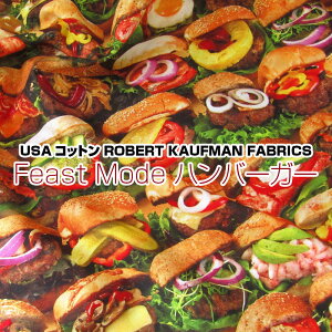 USARbg ROBERT KAUFMAN FABRICS Feast Mode no[K[(P50cm)o[gJt}/AJt@ubN/n//Rbg/V[`O/vg/t@[Xgt[h/burger/AMERICANA/AJ[i/H