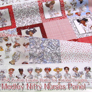 USARbg Loralie Harris for Loralie DesignsMedley Nifty Nurses Panel pli[X(PʁF1pl)[CnX/[/AJt@ubN/n/z/Rbg//vg/V[`O/Ōt