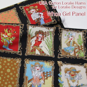 USA Cotton Loralie Harris for Loralie Designs Whoa Girl Panel(P1pl)[CnX/CnX/[/AJt@ubN/USARbg/AJ//Rbg/n/JE{[C/EGX^