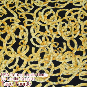 USA Cotton Loralie Harris for Loralie Designs Tape Tangle(P50cm)[CnX/CnX/[/AJt@ubN/USARbg/AJ//Rbg/n/W[/ubN