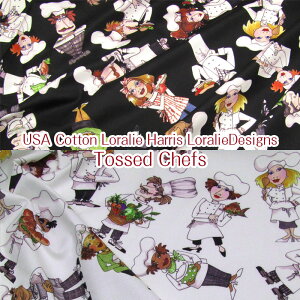 USA Cotton Loralie Harris for Loralie Designs Tossed Chefs(P50cm)[CnX/CnX/[/USARbg/AJt@ubN/AJ//Rbg/n/VFt//NbLO/pe
