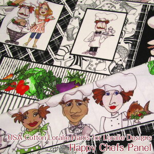 USA Cotton Loralie Harris for Loralie Designs Happy Chefs Panel {[_[(P1pl)[CnX/CnX/[/AJt@ubN/USARbg/AJ//Rbg/n/VFt/