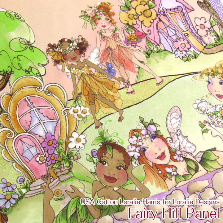 楽天市場】USAコットン Loralie Harris for Loralie DesignsFairy Hill 