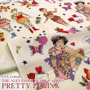 USARbg THE ALEXANDER HENRY FABRICS PRETTY IN PINK(P10cm)ALT_[w[/AJt@ubN/n//Rbg/V[`O/veB[CsN/^gD[//JCC/K[/