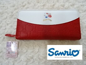 サンリオ ハローキティ 型押し ラウンド 長財布 ロングウォレット SR22-11 キャラクター かわいい財布 プレゼント 送料無料 通勤 通学 学生 ギフト キティ 4547274042641