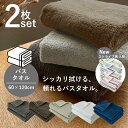 《3,180円→1,670円》タオル バスタオル 同色 2枚セット 60cm×120cm 220g 綿100% 吸水 速乾 デイリー