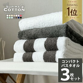 《4,560円→2,400円》ミニバスタオル スーピマコットン ホテルタイプ ボリューム コンパクトバスタオル バスタオル 小さめ タオル 同色3枚セット 送料無料 ビッグフェイス セット ホテルタオル ホテルスタイルタオル ホテル仕様 まとめ買い