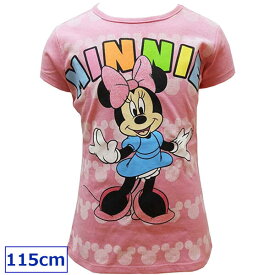送料無料 Disney ディズニー ミニーマウス 子供服 キッズ 半袖Tシャツ 女の子 Tシャツ カットソー 5歳 115cm ピンク