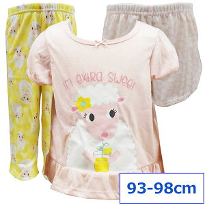 送料無料 Carter's カーターズ 女の子 子供 キッズ パジャマ 寝巻 3点セットお昼寝 保育園 3T 93〜98cm