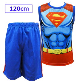 送料無料 SUPERMAN スーパーマン アメコミ 子供 ジャージ セットアップ 上下セット 6歳 120cm