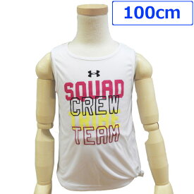 送料無料UNDERARMOURアンダーアーマー子供服キッズガールズTシャツカットソーノースリーブTシャツ裾結び3歳100cm【アメリカ買付商品】