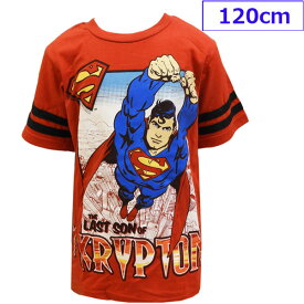 送料無料 SUPERMAN スーパーマン ヒーロー アメコミ 子供服 半袖 Tシャツ 男の子 子供 キッズ 6歳 120cm