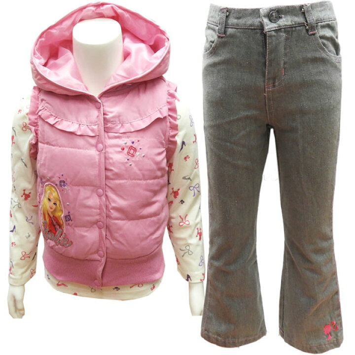 楽天市場】送料無料 Barbie バービー 子供服 キッズ セットアップ 上下 