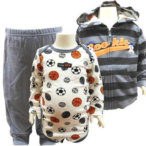 送料無料 Carter’s カーターズ ベビー服 セットアップ 上下セット 3点セット スウエット 12M 72cm〜78cm